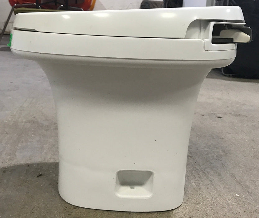 Used Complete Thetford Toilet, Hand Flush, High Profile, Off-White - AQUA MAGIC IV ,  24920