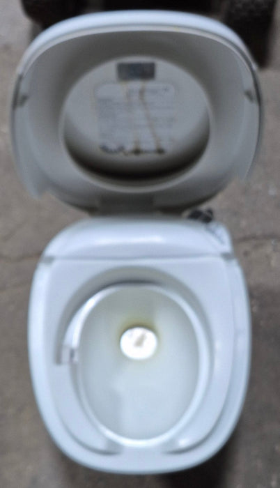 Used Complete Thetford Toilet, Hand Flush, High Profile, Off-White - AQUA MAGIC IV , 24920