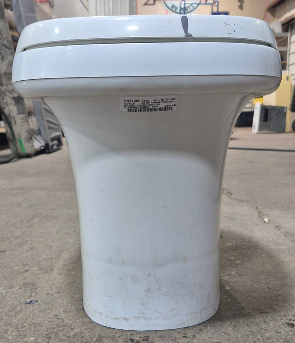 Used Complete Thetford Toilet, Hand Flush, High Profile, Off-White - AQUA MAGIC IV ,  24920