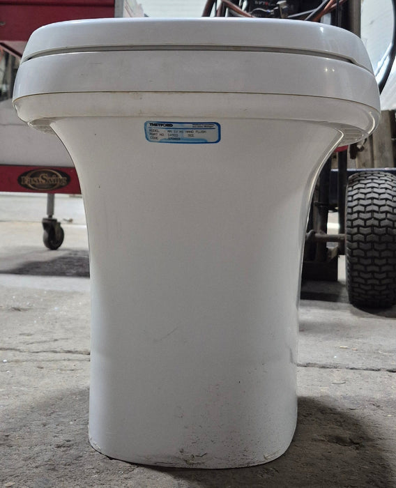 Used Complete Thetford Toilet, Hand Flush, High Profile, Off-White - AQUA MAGIC IV , 24920