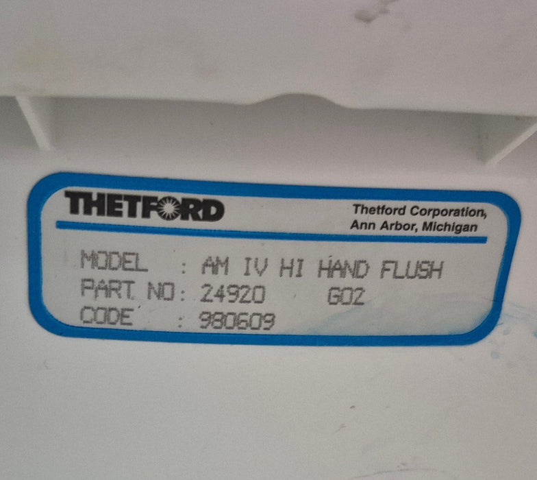 Used Complete Thetford Toilet, Hand Flush, High Profile, Off-White - AQUA MAGIC IV , 24920