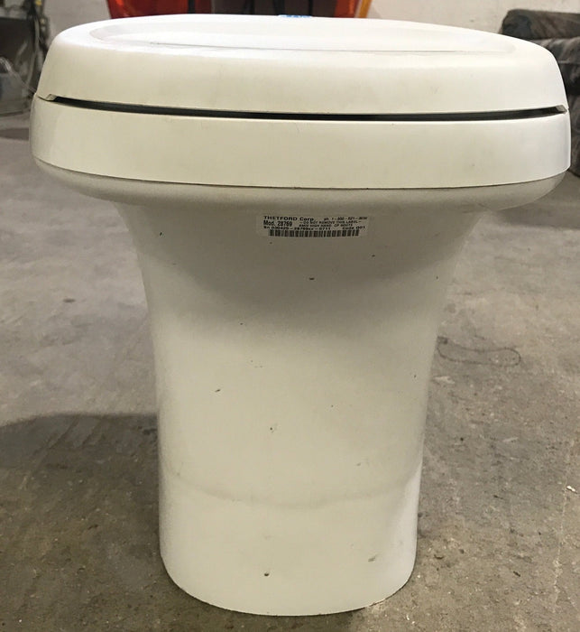 Used Complete Thetford Toilet, Hand Flush, High Profile, Off-White - AQUA MAGIC IV ,  28769