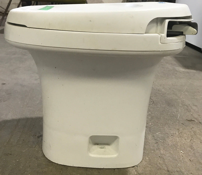 Used Complete Thetford Toilet, Hand Flush, High Profile, Off-White - AQUA MAGIC IV ,  28769