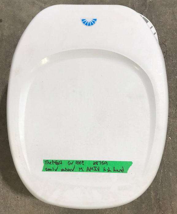 Used Complete Thetford Toilet, Hand Flush, High Profile, Off-White - AQUA MAGIC IV ,  28769