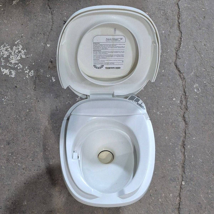 Used Complete Thetford Toilet, High Profile, Hand Flush - AQUA MAGIC IV , 24920 , AMIV