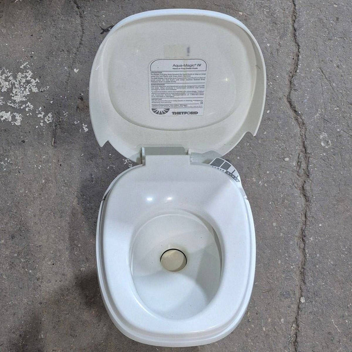 Used Complete Thetford Toilet, High Profile, Hand Flush - AQUA MAGIC IV , 24920 , AMIV