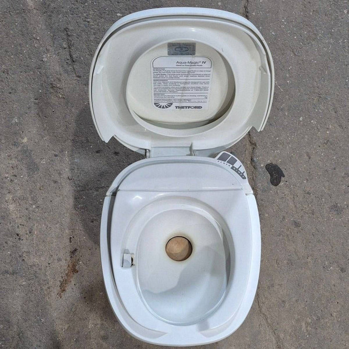 Used Complete Thetford Toilet, High Profile, Hand Flush - AQUA MAGIC IV , 24920 , AMIV