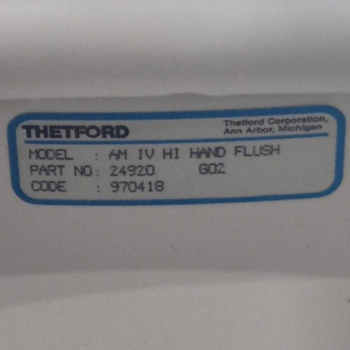 Used Complete Thetford Toilet, High Profile, Hand Flush - AQUA MAGIC IV , 24920 , AMIV