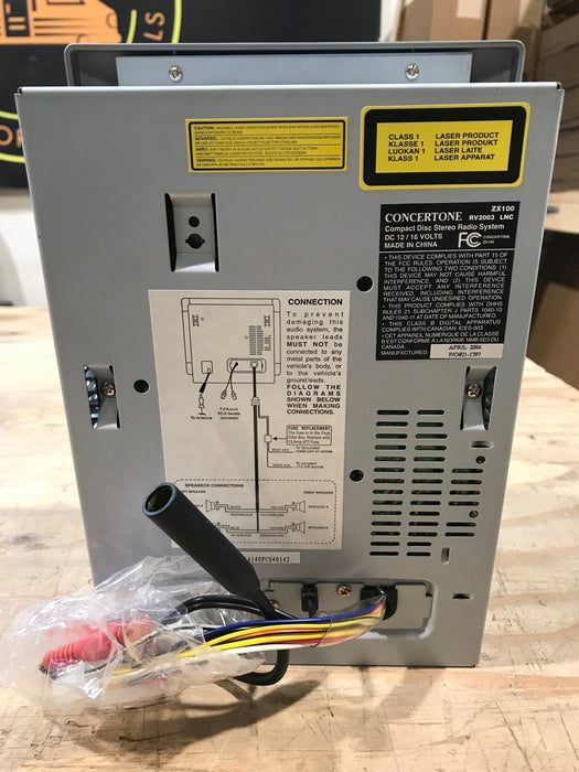Used Concertone RV Radio ZX100