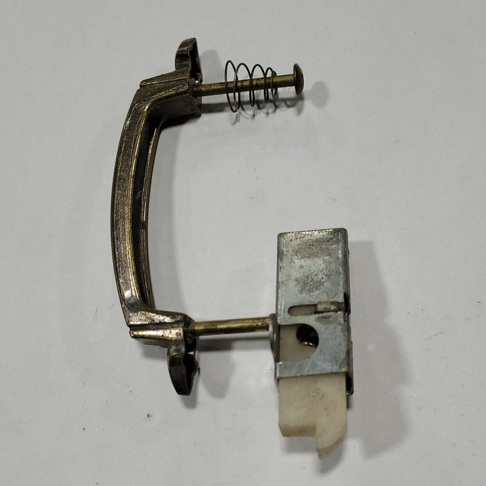 Used Copper Cabinet Handle 3" Hole Spacing comes with attached latch w/ 1" hole spacing