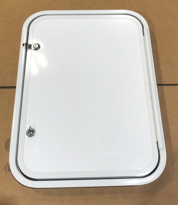 Used Corner Radius Cargo Door  24 3/4" W  x 17 3/4" H x 2"D
