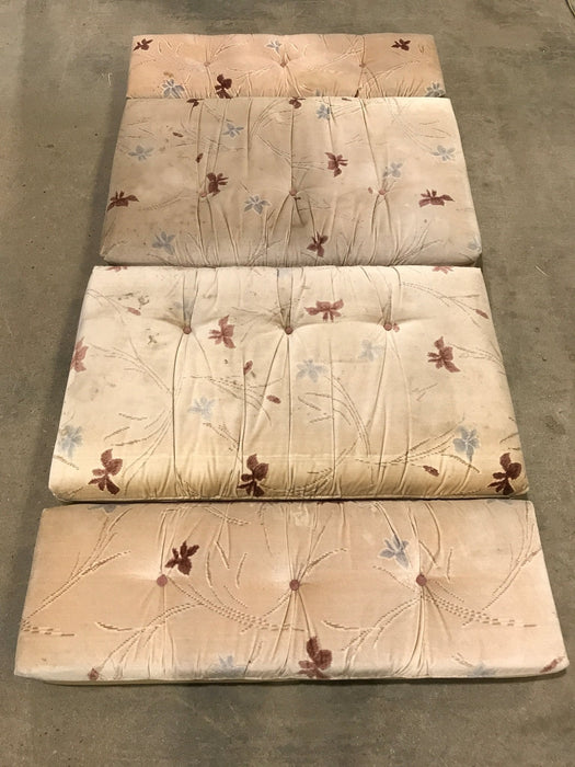 Used Dinette Cushion Set- 4 piece | 2 @ 40" X 24" X 4 1/2" D, 2 @ 40" X 12" X 4 1/2" D