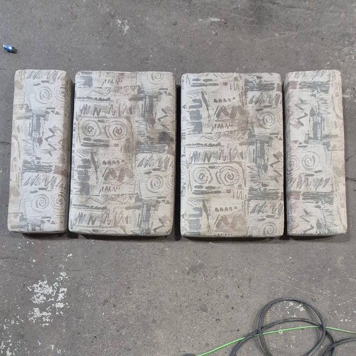 Used Dinette Cushion Set- 4 piece - 2 @ 39.5" x 24" x 4.25" , 2 @ 39.5" x 12.5" x 4.25"