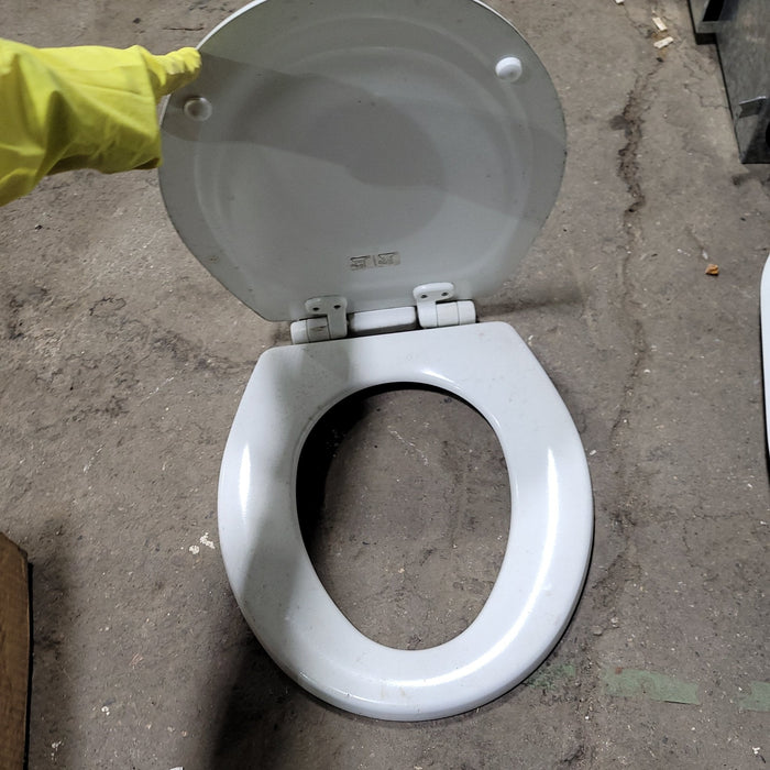 Used Dometic 310 Toilet Seat & Cover Replacement Off-White | 385311646 | 385311647 - Young Farts RV Parts