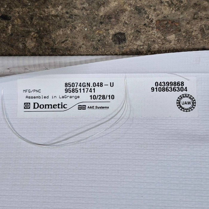 Used Dometic/ A&E Deluxe Plus Window Awning, Black Hardware, 4' - 85074GN.048 - U - Young Farts RV Parts