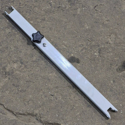 Used Dometic Awning Adjustable Pitch Arm, White/ Silver, 20 3/4" to 30 1/8" - 9100 Series - Young Farts RV Parts