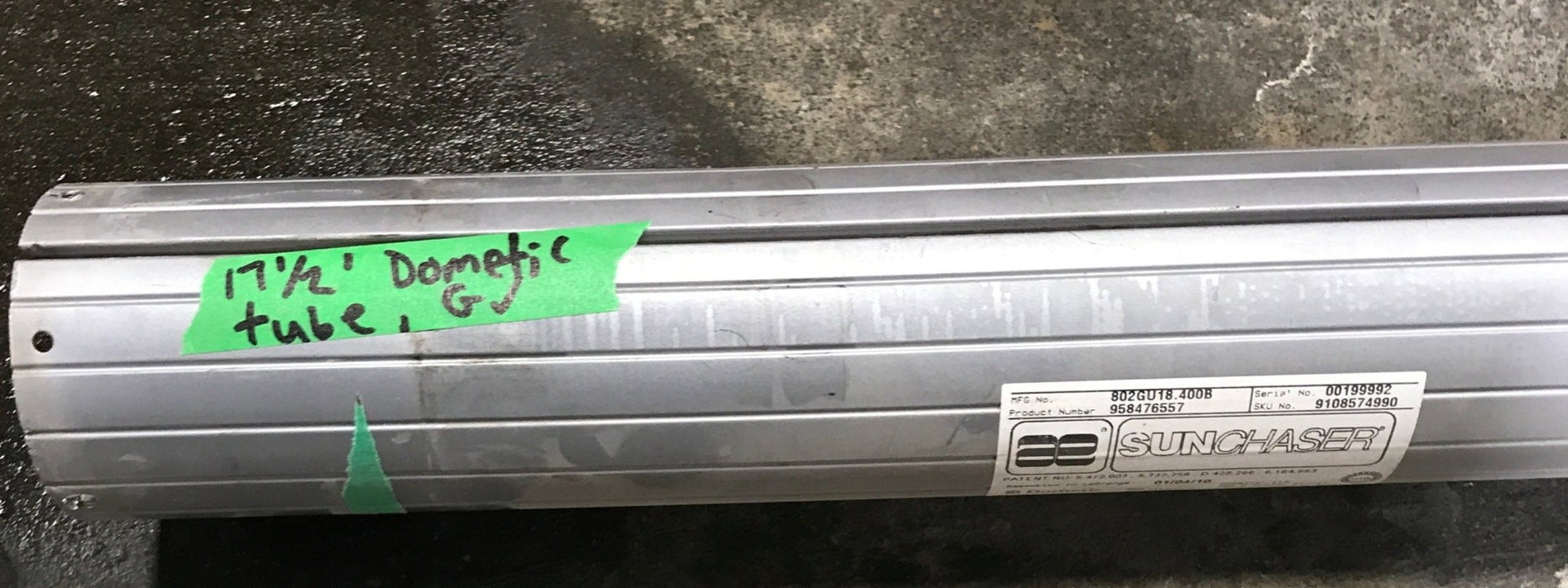 Used Dometic Awning Roller Tube 18'