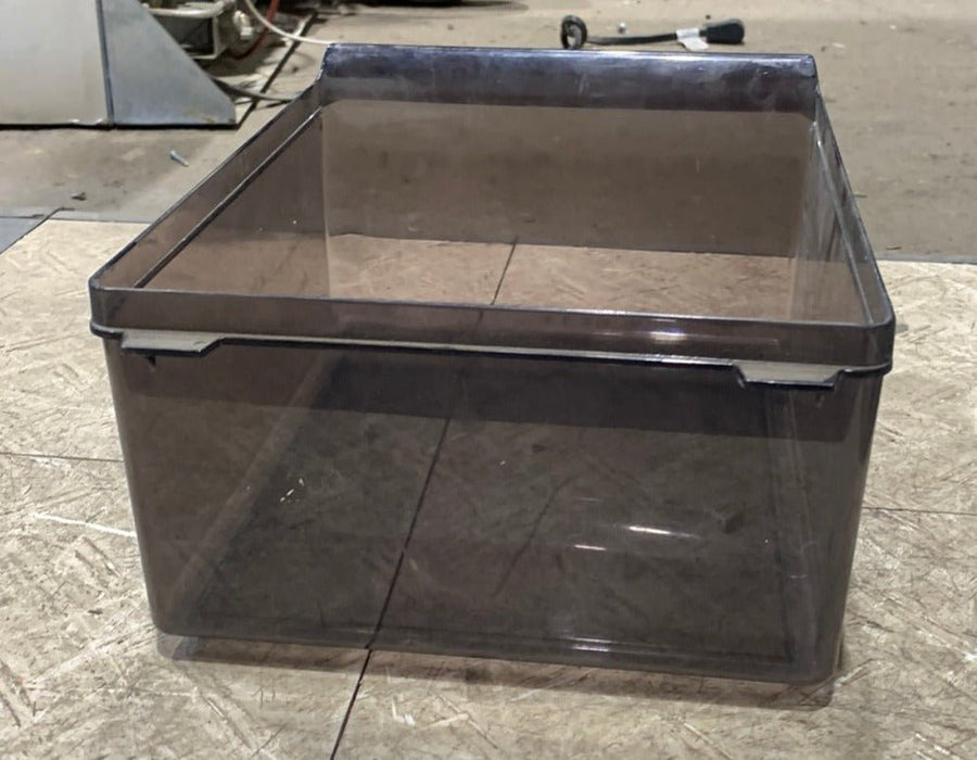 Used Dometic Crisper Bin (Black) 2002726020 Old Style 9 3/8" x 11 5/8" D