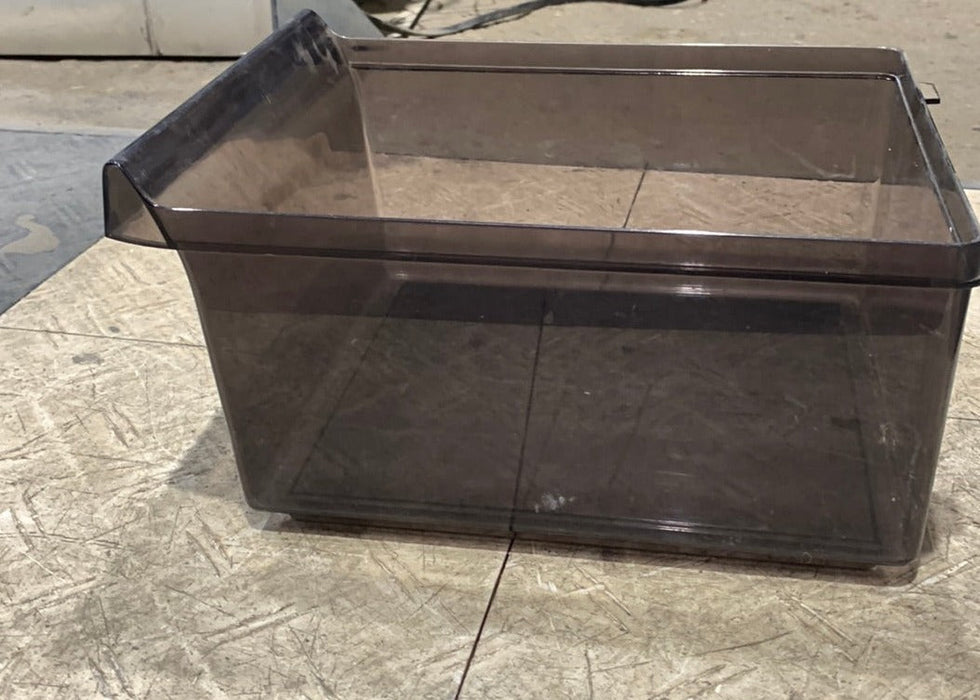 Used Dometic Crisper Bin (Black) 2002726020 Old Style 9 3/8" x 11 5/8" D