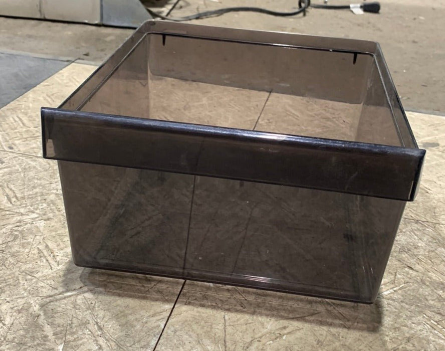 Used Dometic Crisper Bin (Black) 2002726020 Old Style 9 3/8" x 11 5/8" D