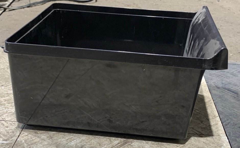 Used Dometic Crisper Bin (Brown) 2002726020 Old Style 9 3/8" x 11 5/8" D