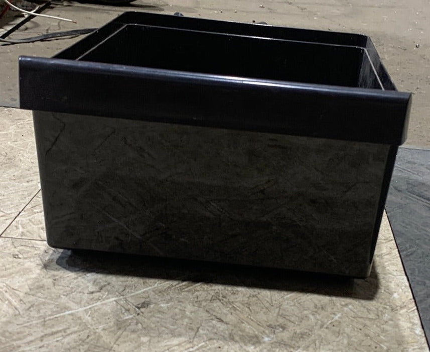 Used Dometic Crisper Bin (Brown) 2002726020 Old Style 9 3/8" x 11 5/8" D