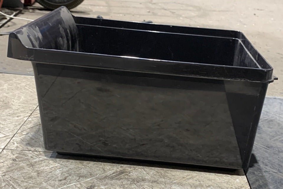 Used Dometic Crisper Bin (Brown) 2002726020 Old Style 9 3/8" x 11 5/8" D