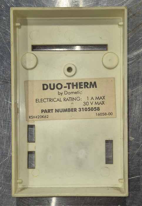 Used Duo-Therm Air Conditioner Analog Thermostat Cover (Faceplate)