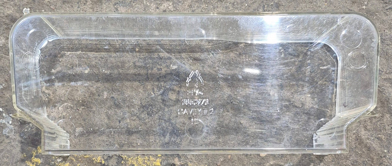 Used Dometic Freezer Door Shelf Bin Clear (3850973045)