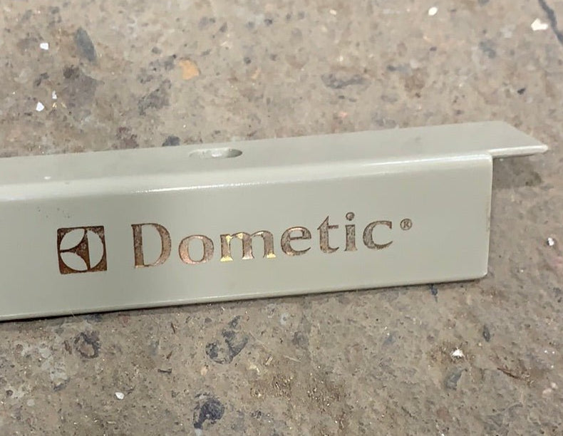 Used Dometic Fridge Door Panel Holder Deco Strip W/ Logo | 2932642040 - Young Farts RV Parts