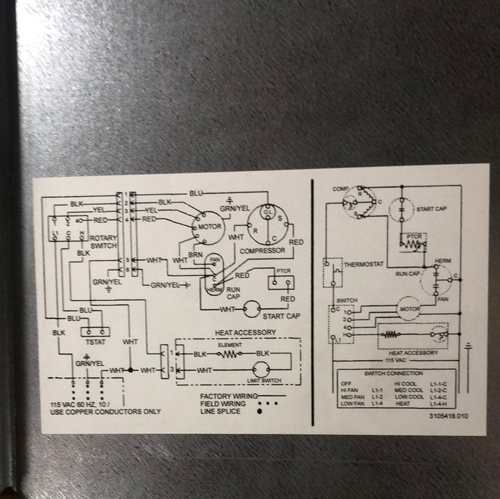 Used Dometic Penguin A/C 3105457.018 Air Box Control Box - Young Farts RV Parts