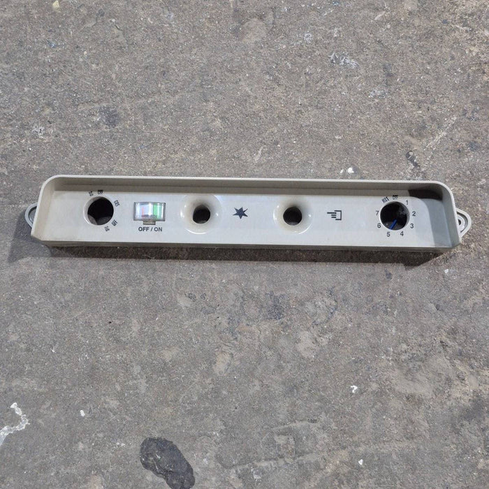 Used Dometic Refrigerator 3-Way Control Panel Cover, Beige - 2932600014