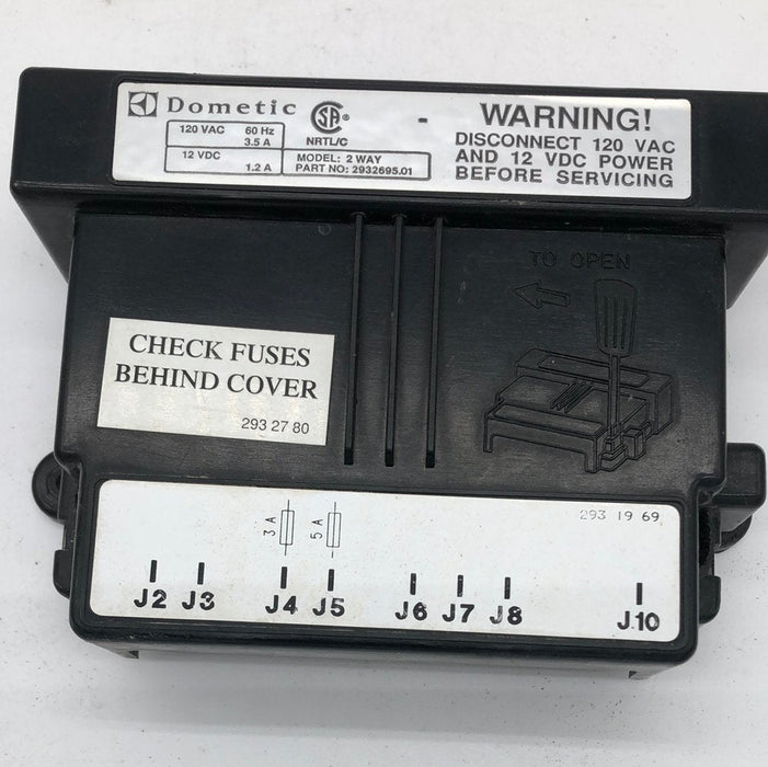 Used Dometic Refrigerator Control Board 2 Way - 2932695.01