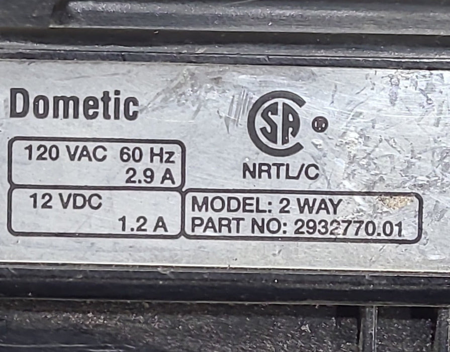 Used Dometic Refrigerator Control Board 2 Way 2932770.01