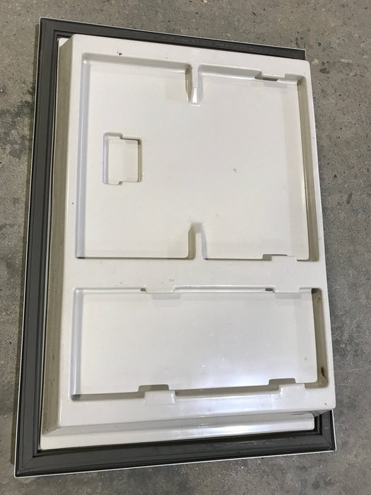 Used Dometic Refrigerator Freezer Door 2930930132 - 24 1/2" W x 16 1/2" H