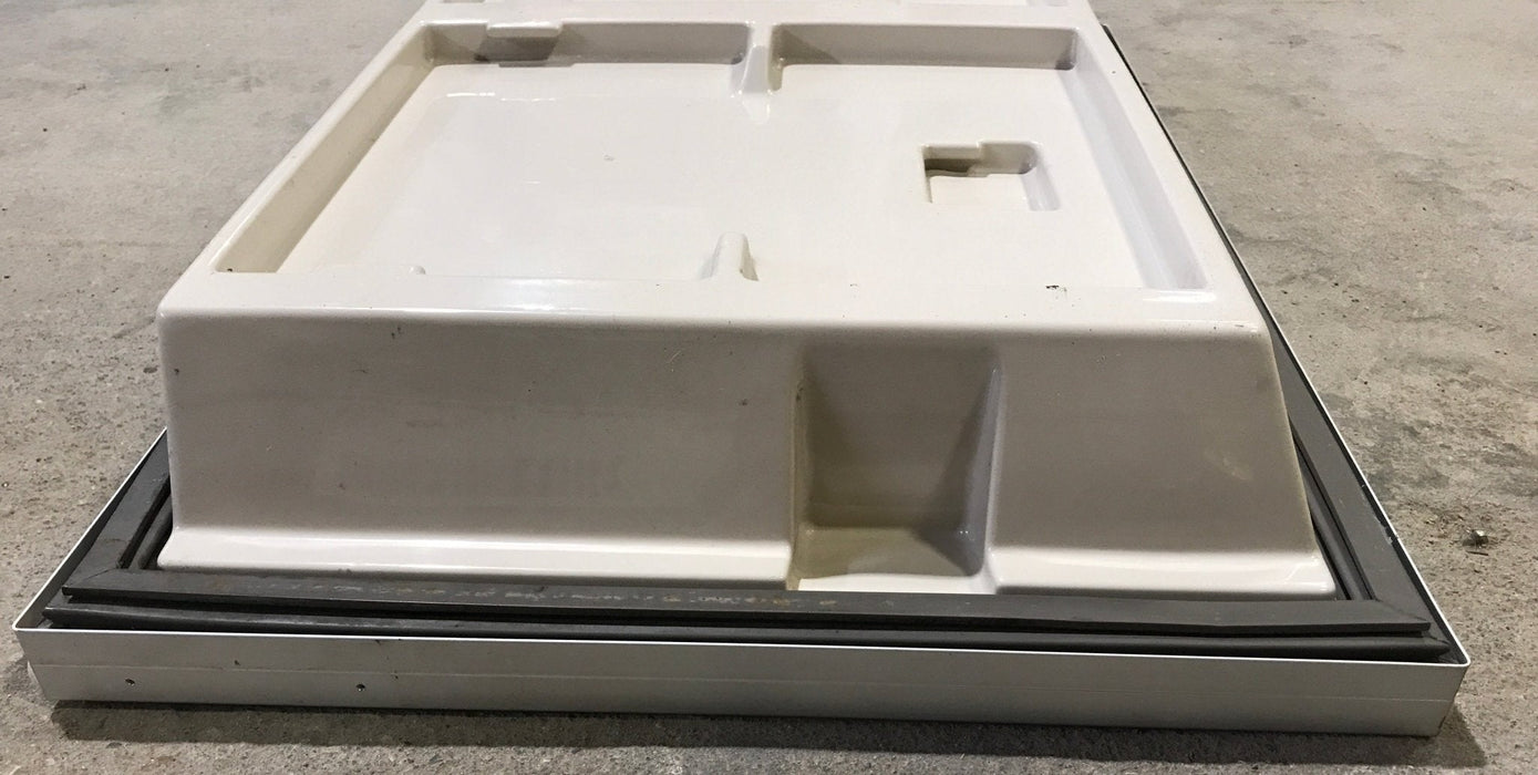 Used Dometic Refrigerator Freezer Door 2930930132 - 24 1/2" W x 16 1/2" H