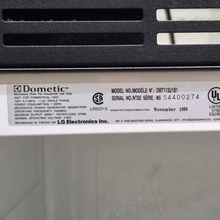 Used Dometic RV Microwave - 20 3/4" x 14" x 14 1/4"