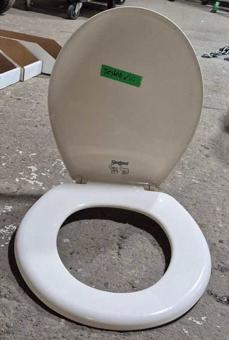 Used Dometic Toilet Seat & Cover Replacement, Off-White - 385344089 , 385312114