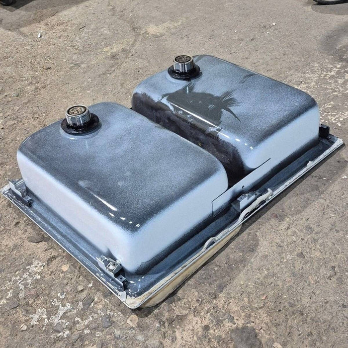Used Double Kitchen Sink - 24.5" x 18"