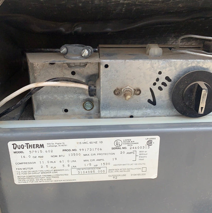 Used Duo-Therm Air Conditioner, Head Unit,  13500 BTU, Cool Only - 57915.602