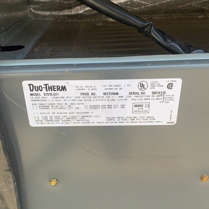 Used Duo-Therm Air Conditioner, Head Unit, 13500 BTU, Cool Only - 57915.621