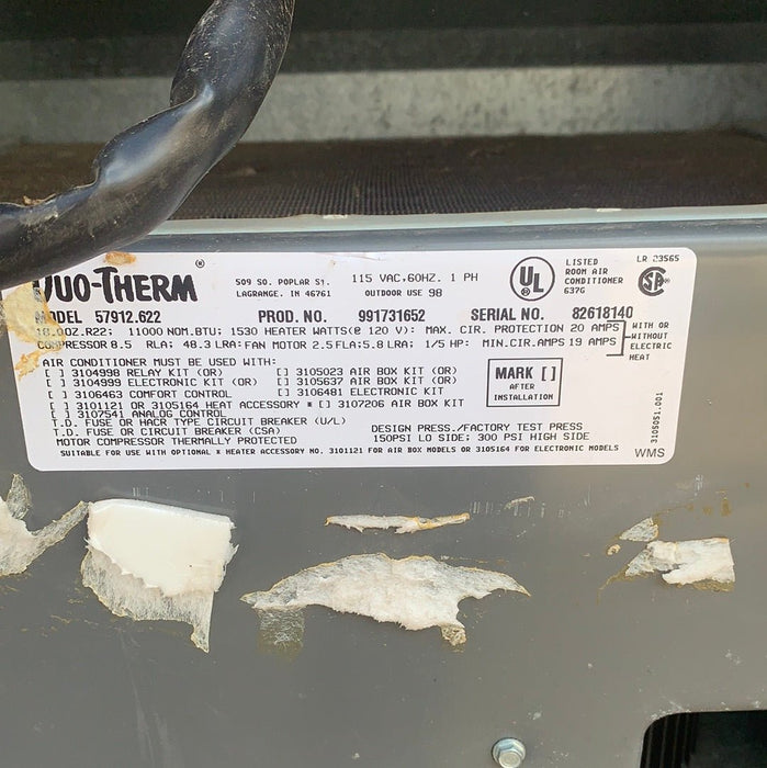 Used Duo-Therm Air Conditioner, Head Unit, 13500 BTU, Cool Only - 57915.622