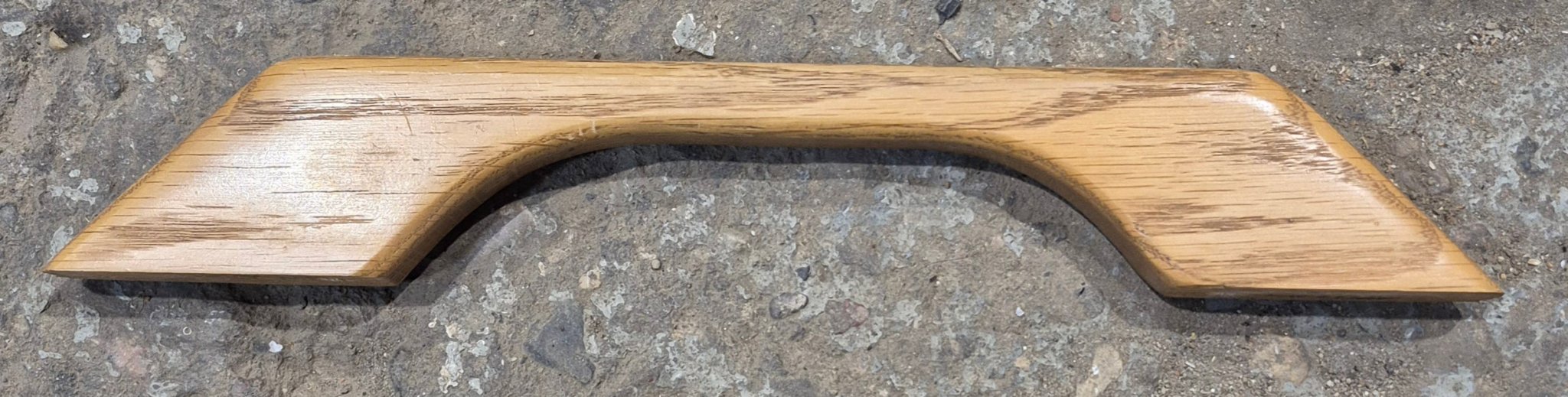 Used Entry Door Handle 13 1/8"- wooden
