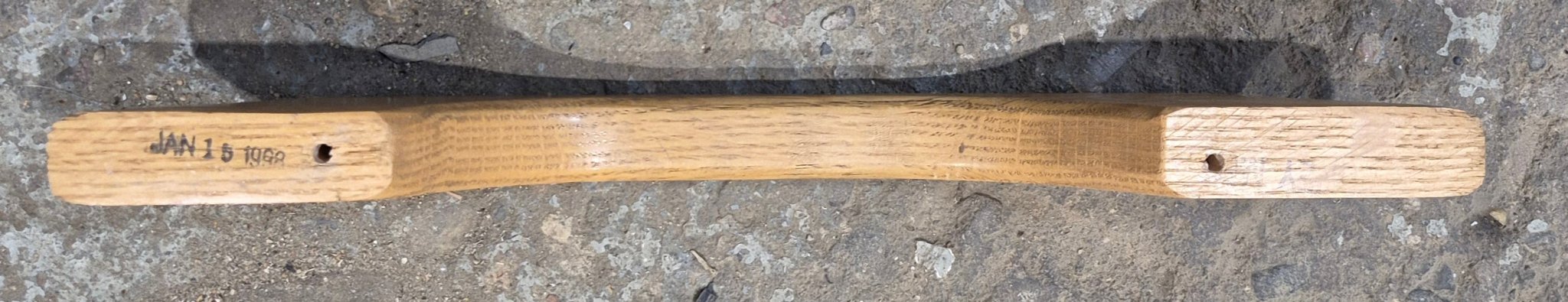 Used Entry Door Handle 13 1/8"- wooden