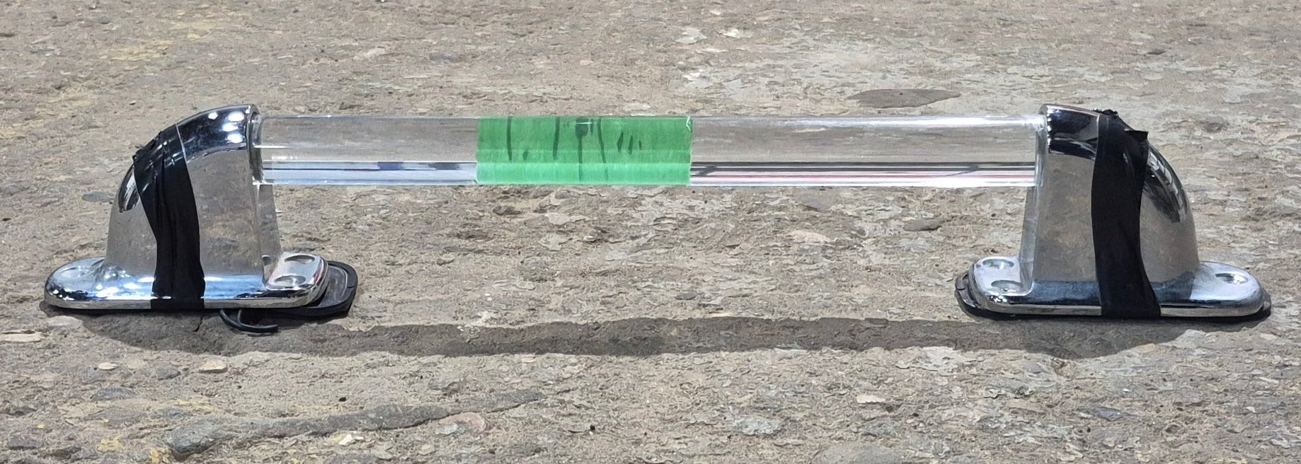 Used Entry Door Handle 17 1/8" - Chrome, Lighted