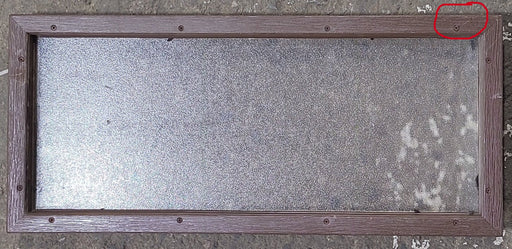Used Entry door window : 27" x 11 7/8" - Young Farts RV Parts