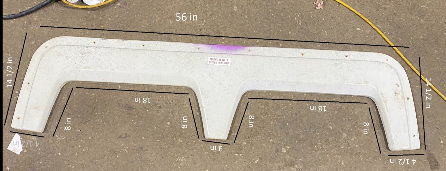 Used Fender Skirt 56" X 14 1/2"