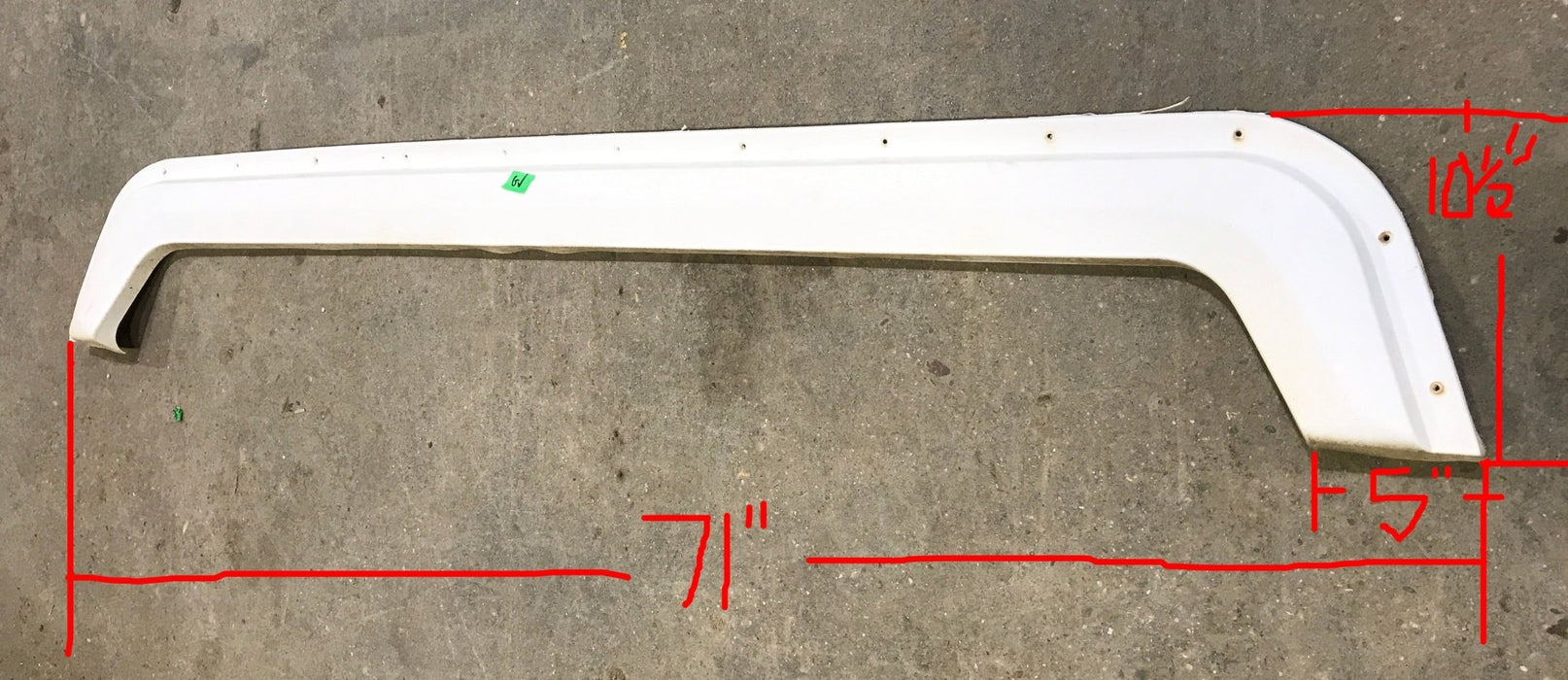 Used Fender Skirt 71" X 10 1/2"