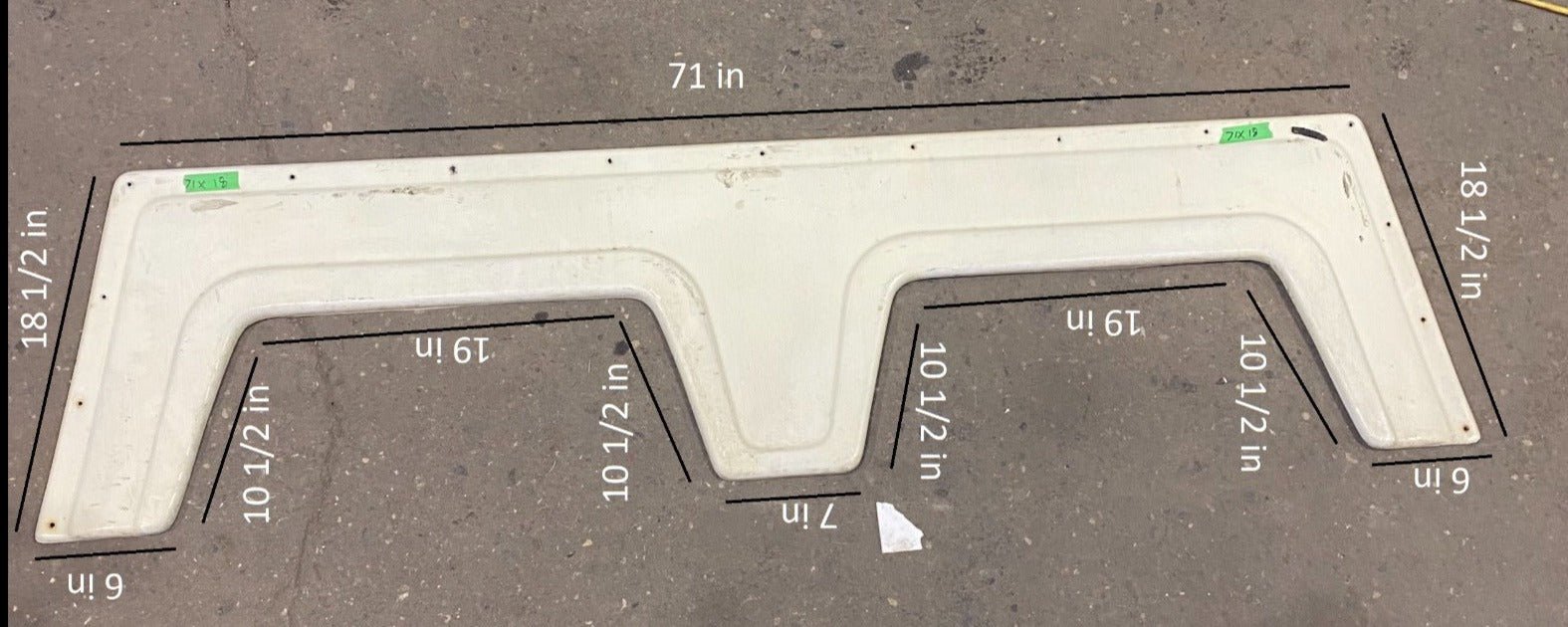 Used Fender Skirt 71" X 18 1/2"