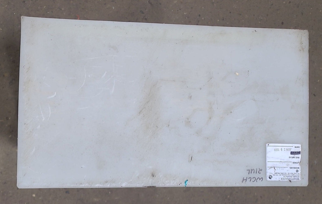 Used Fresh Water Tank 10 5/8" H  x 19 1/2" W x 36 1/4” L